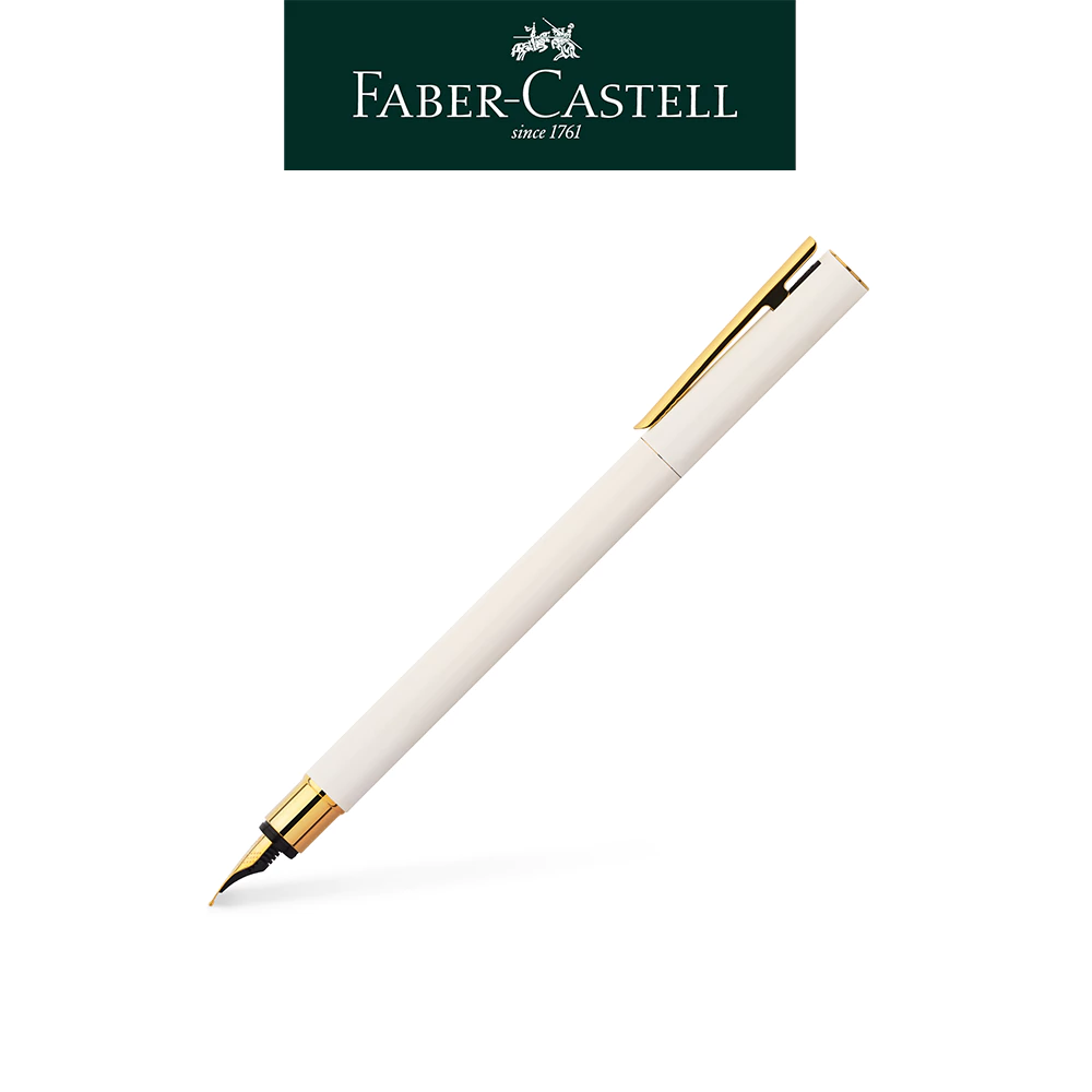 免費客製化刻字【Faber-Castell】NEO Slim 系列 珍珠白鋼筆 送禮首選 台灣輝柏✿50B004